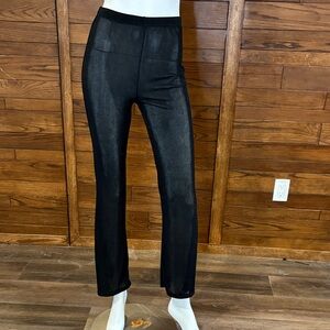 Sleek Black Straight-Leg Pull-On Pants